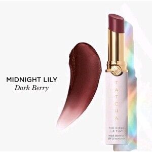 $34 MSRP - TATCHA The Kissu Lip Tint SPF 25 MIDNIGHT LILY 0.14 oz/4 g - New